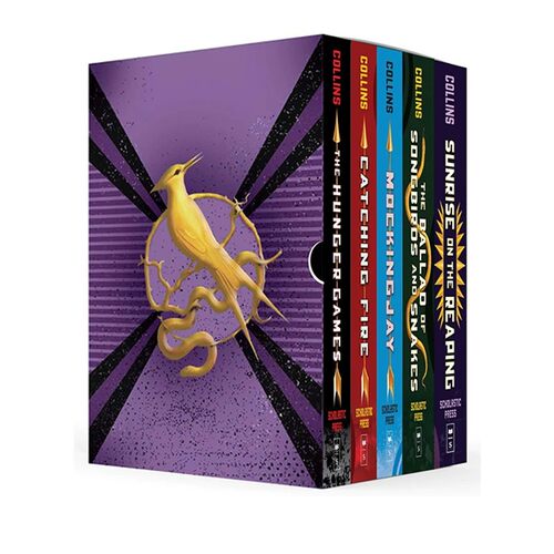 【自营】预售 英文原版 饥饿游戏 五本套装 美版 精装 Hunger Games 5-Book Hardcover Box Set 英文原版 Suzanne Collins