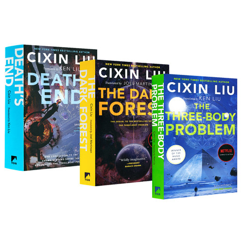 三体刘慈欣科幻小说进口英文美版