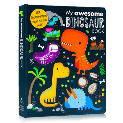 【自营】英文绘本My Awesome Dinosaur Book我的尖叫恐龙书My Awesome Alphabet Book字母书恐龙科普百科儿童启蒙创意异型纸板书