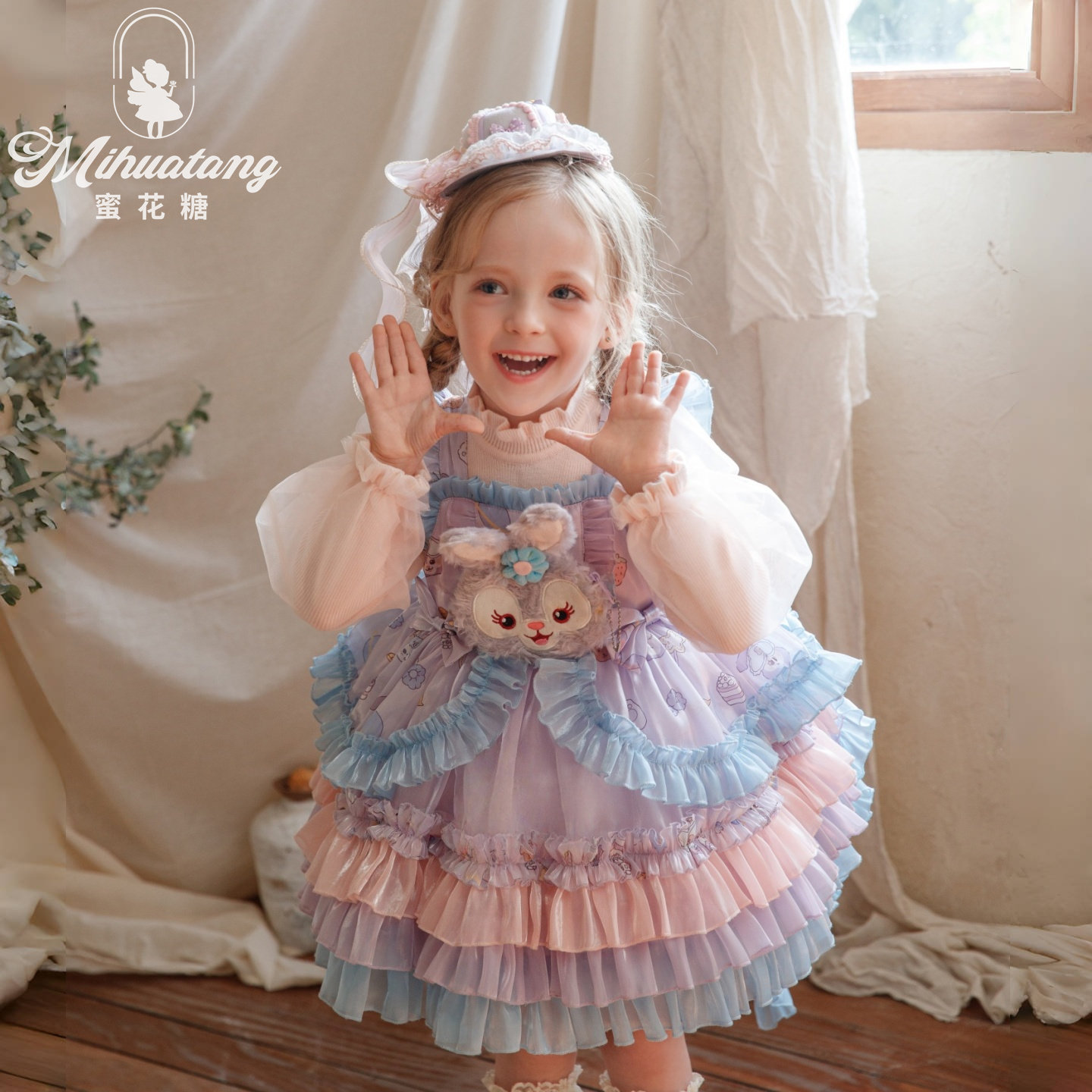 女童星戴路公主裙2025新款洋气公主蓬蓬裙洛丽塔周岁礼服裙秋季裙,童装/婴儿装/亲子装,连衣裙,淘宝优惠券,粉丝福利购,淘宝优惠卷