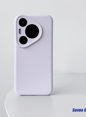 适用华为P70pro高级感软糯真液态硅胶ins淡紫色mate70手机壳P80纯色镜头全包mate60情侣保护套简约防摔套
