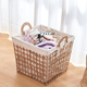 藤编脏衣篮玩具衣服编织收纳筐脏衣桶卧室浴室收纳篮脏衣篓洗衣篓