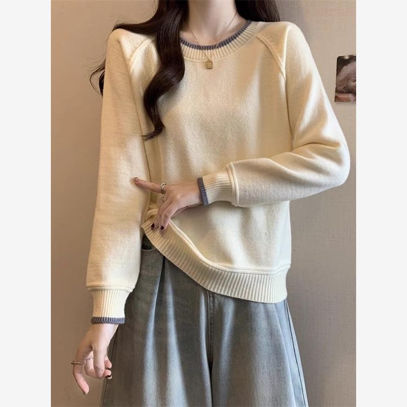 格雷系穿搭灰色针织衫正