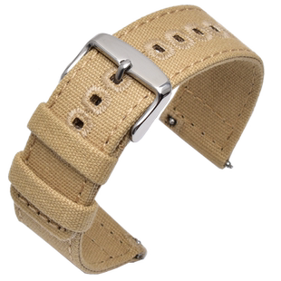 瑞途适配卡西欧A159W-N1 A158WA A168 AE-1200尼龙帆布表带18mm