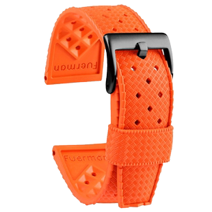 适用精工5号手表橡胶表带SEIKO罐头 鲍鱼 豪利时潜水表链男22mm