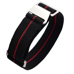 弹性尼龙nato复古表带男 适用劳力士帝舵降落伞包/伞兵表带22mm