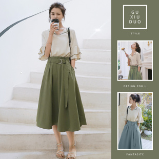 2025新款女装夏日今年流行爆款绝美漂亮巨好看的小众套装洋装子