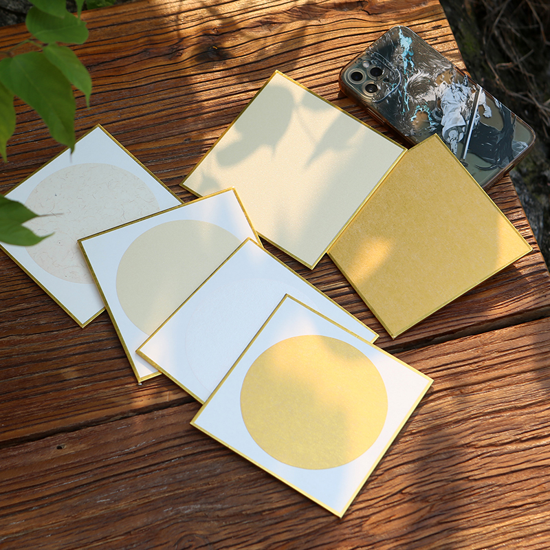 【金边小硬卡】12x12cm空白镜片