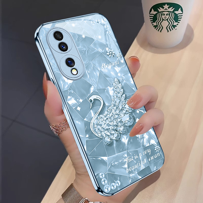 优雅天鹅华为荣耀90手机壳