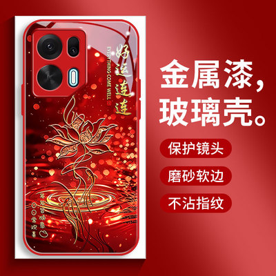 适用OPPOK15pro手机壳K12Turbopro保护套OPPOK12X新款OPPOK11水面莲全包opopk10X防摔oppok9s外壳opk男女