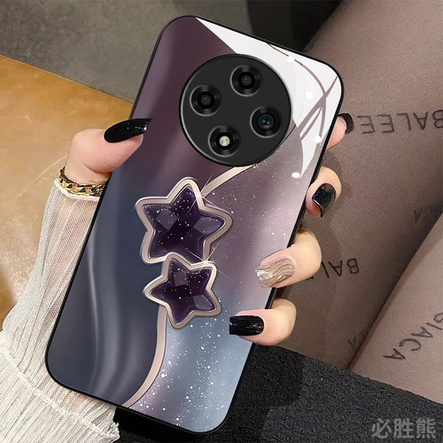 琉金星星适用oppoa3pro手机壳新款a1i/A2/a1pro保护套oppoa97/a96/a95全包a93s女款A58/A55简约a1s超薄玻璃壳