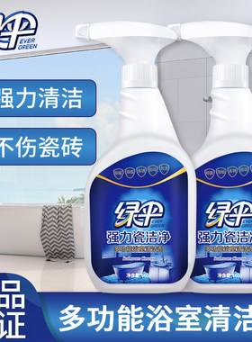 绿伞强力瓷洁净660g瓷砖清洁剂卫生间浴室除垢去锈光亮清新除味