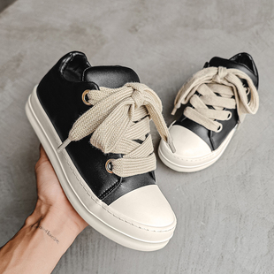 2024秋冬ro新款面包鞋男增高厚底板鞋休闲胖丁鞋ins网红通勤男鞋