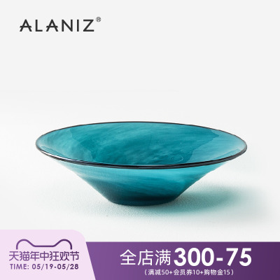 alaniz玻璃碗沙拉碗客厅水果盘