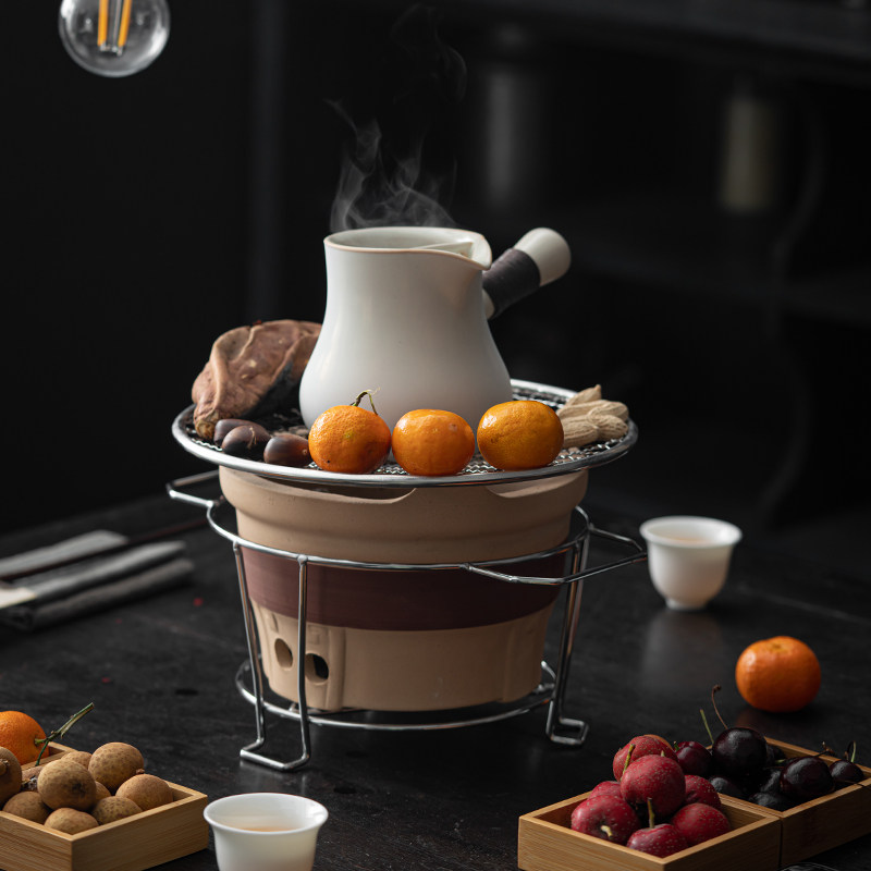 网红围炉煮茶家用室内全套烤茶罐罐茶煮茶器茶壶煮茶炉炭炉