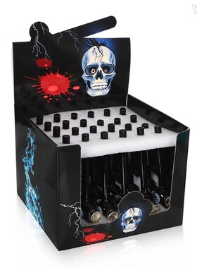 跨境新款 8号玻k璃烟斗 黑色金属烟锅 便捷式烟斗烟管 pipe