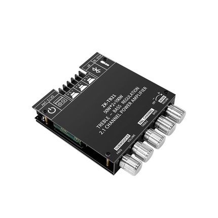 ZK-TB21 蓝牙2*50W数字功放板z100W低音炮HIFI大功率2.1音箱DIY模