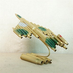 地摊货源金属子弹壳飞机模型迷彩色子弹I壳弹壳工艺品迷彩大飞