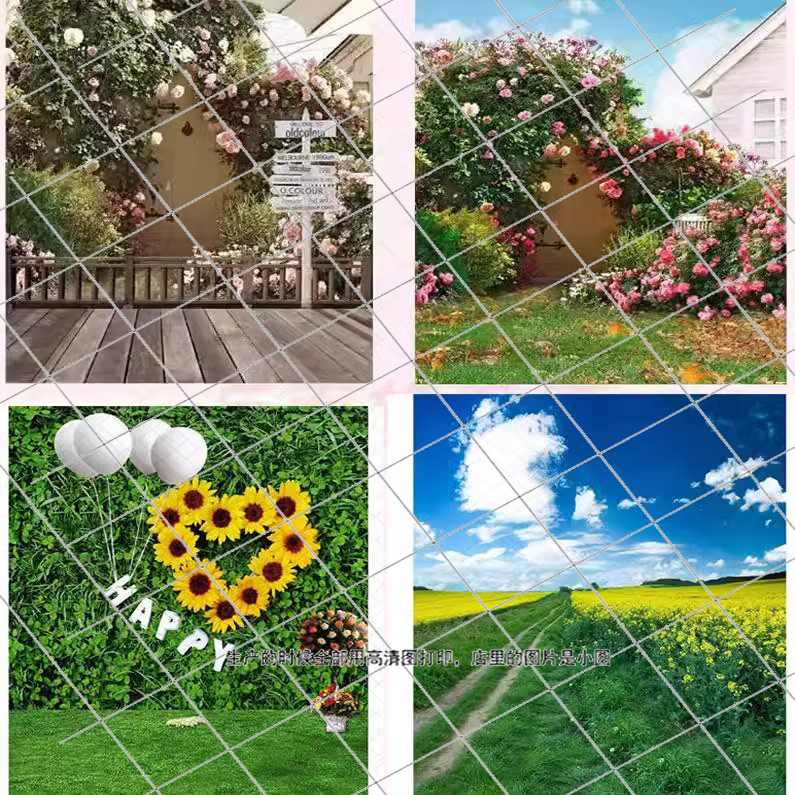 3d立体背景布直播主播网红sh28