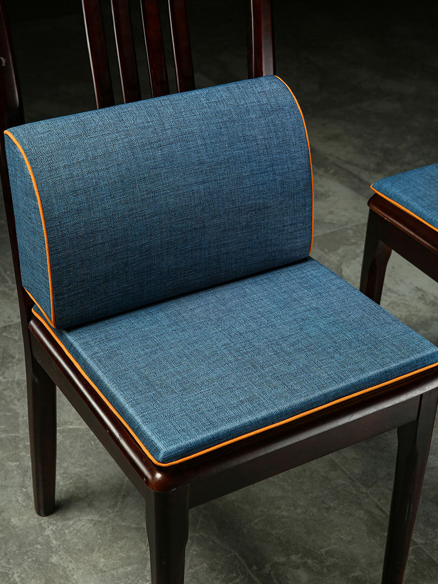 新品餐椅坐垫靠背一体新中式红木家具椅子垫实木圈椅茶椅太师椅垫