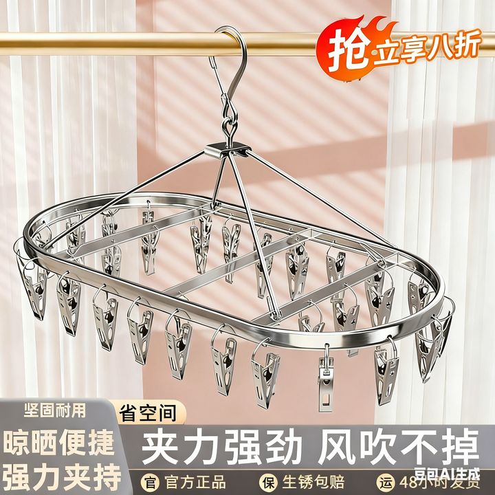晒袜子神器多夹子晾衣夹
