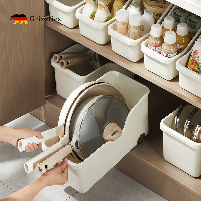 锅具收纳盒锅盖家用厨房整理盒