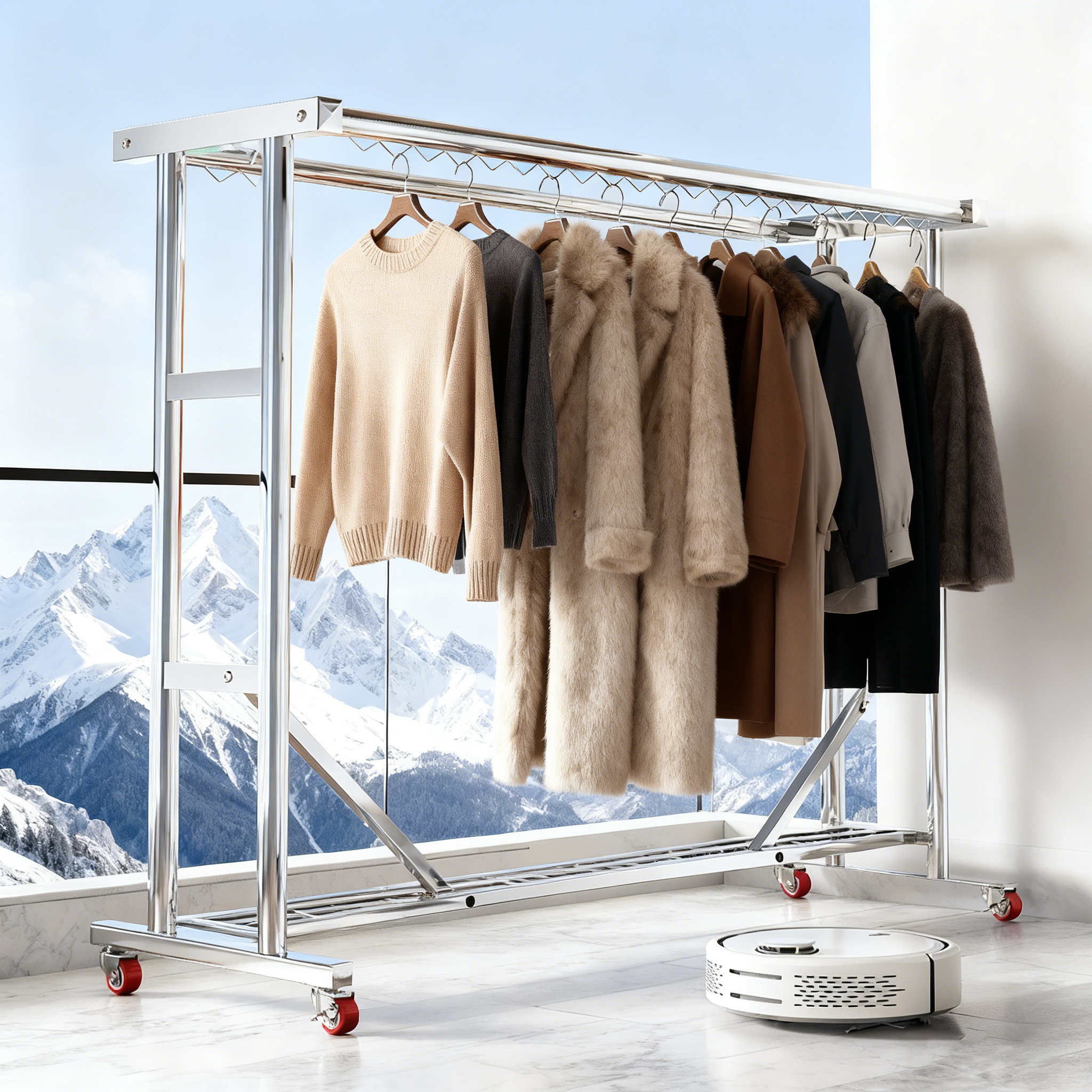 【德邦快运】不锈钢晾衣架落地