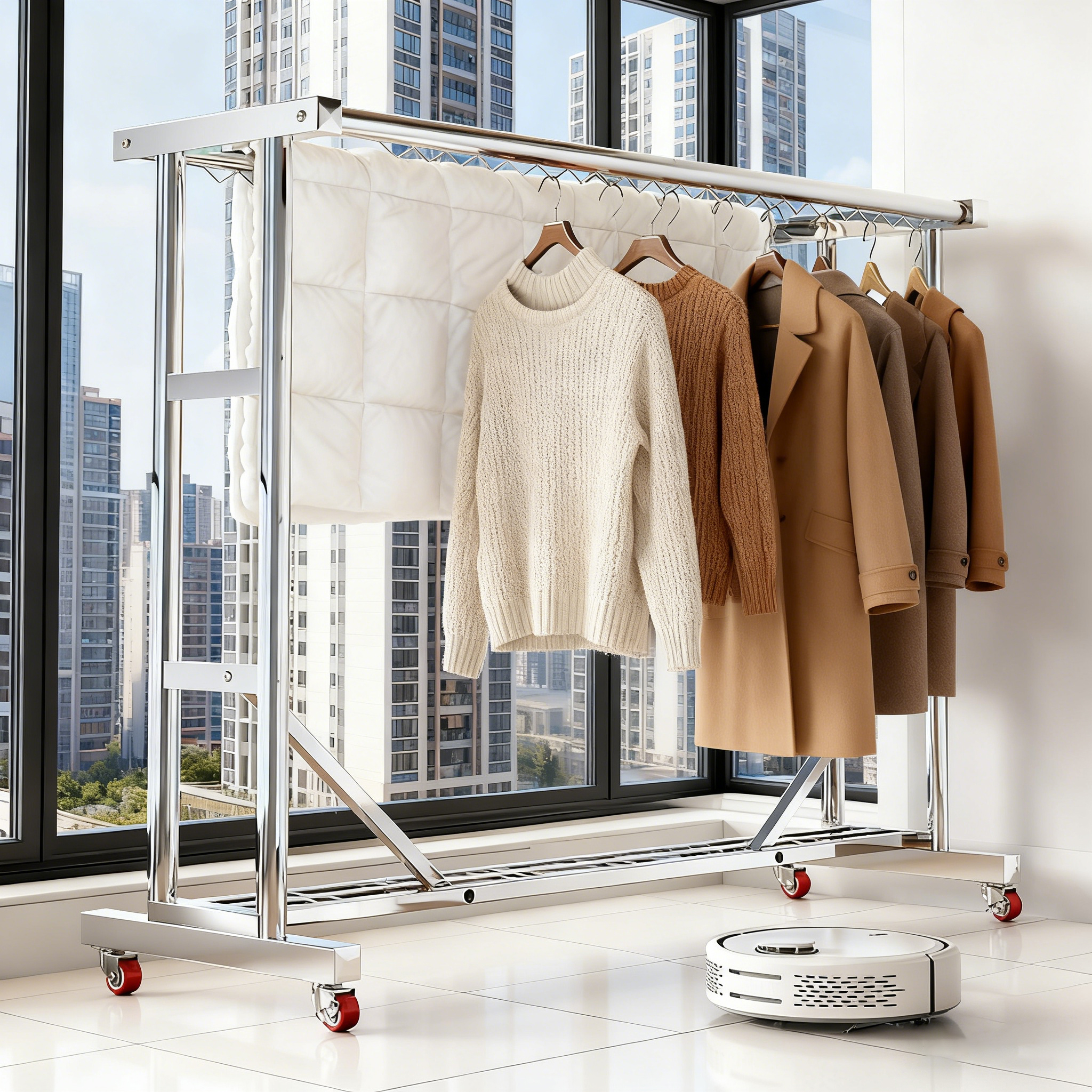 【德邦快运】不锈钢晾衣架落地