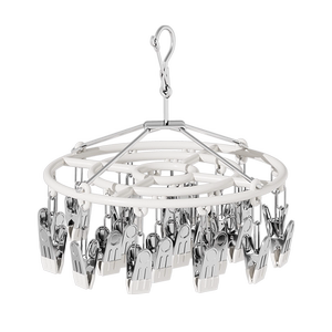 晒内裤内衣专用晾衣架家用挂衣无痕多功能不锈钢多夹子袜子晾晒架