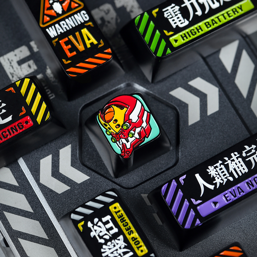 EVA福音战士动漫暴走红色机械键盘锌铝合金属回车个性键帽