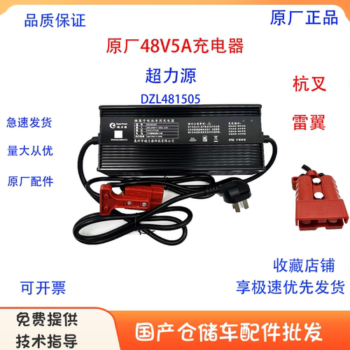 原厂杭叉雷翼48V5A超力源充电器