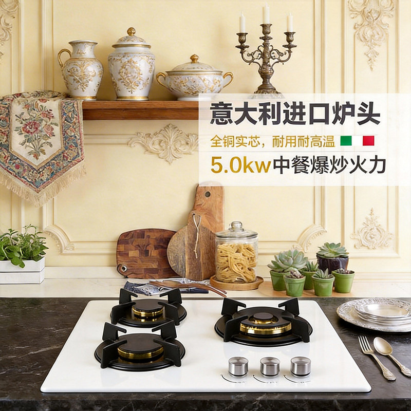 小尺寸三眼家用1级全铜火盖