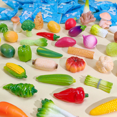 仿真大号蔬菜盲袋写实莴苣辣椒模型儿童过家家食玩幼儿园分享礼物