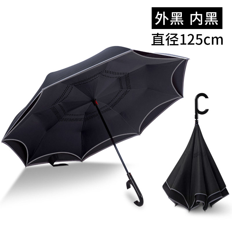 反向伞龙猫双层免持雨伞全自动男女超大号双人三人德国汽车用长柄