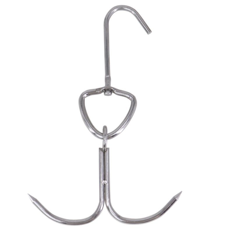 不锈钢北京烤鸭双钩鸭胚挂钩壁炉烤鸭钩子烧鹅钩猪肉挂钩风压柜钩,厨房/烹饪用具,烧烤夹/叉/铲/针,淘宝优惠券,粉丝福利购,淘宝优惠卷