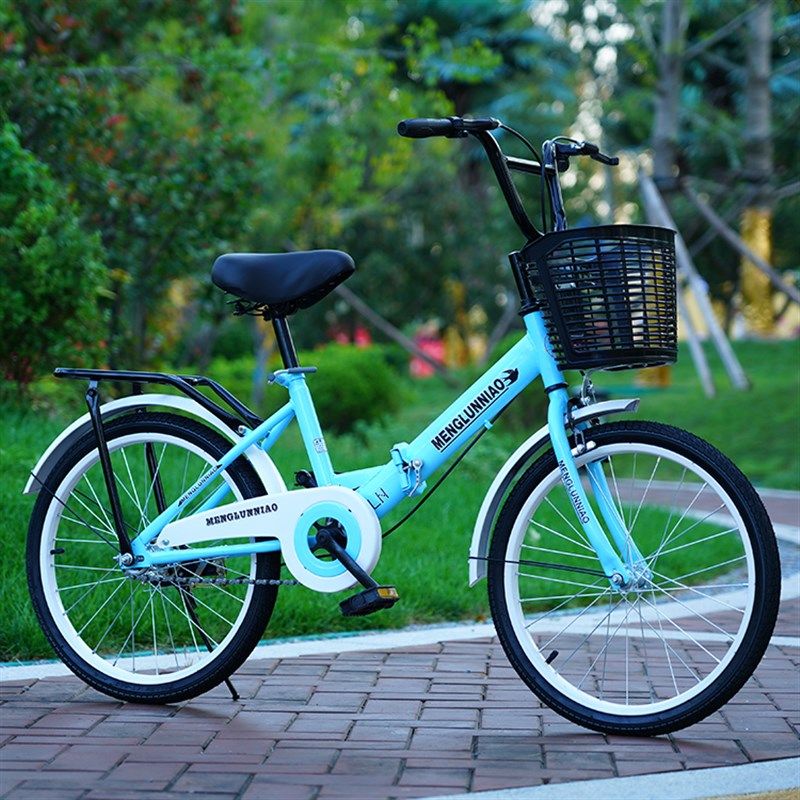 免充气儿童自行车18/20/22寸中小学生单车可折叠9-10-12-16岁女孩