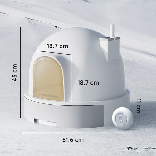 猫砂盆超大号防外溅智能防臭半全封闭式厕所幼猫新型家用砂盘屎盆