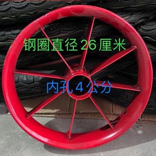 工地力车18X2家用钢圈加厚充气轮胎子二轮单轮轱辘脚手推基建车轮