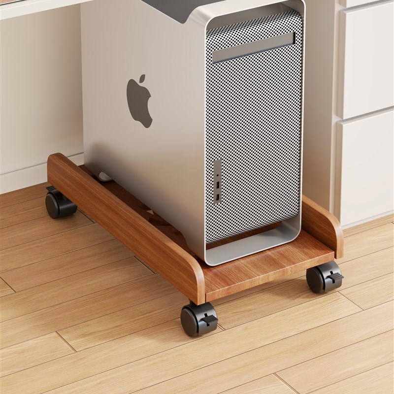 电脑主机托架桌下机箱移动托盘置物架家用台式带滑轮底座托盘支架