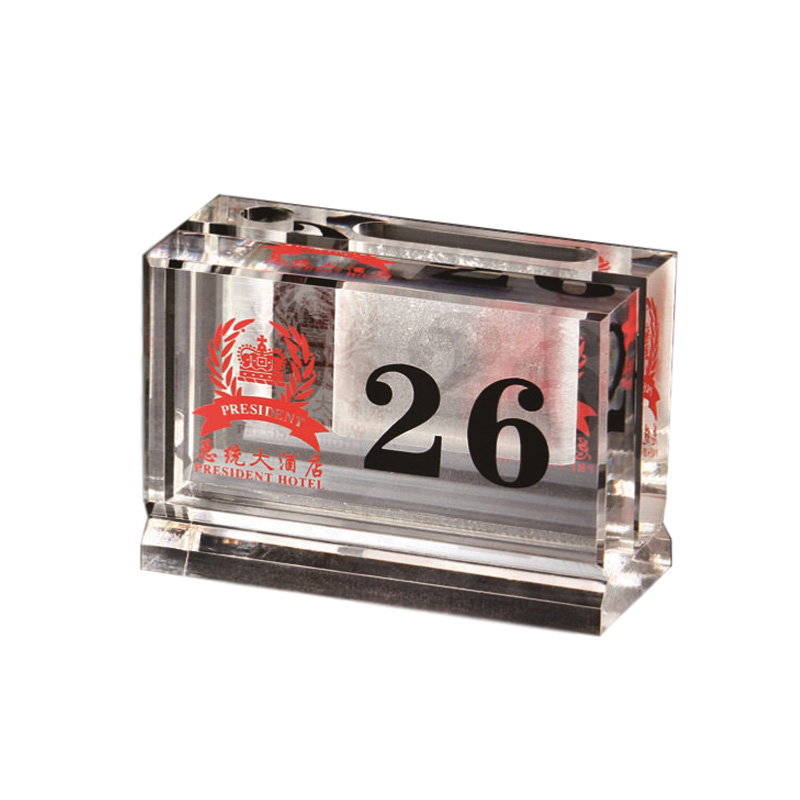 酒店西餐厅台卡桌牌酒水牌餐桌亚克力拱形台号牌餐座牌菜单夹订座