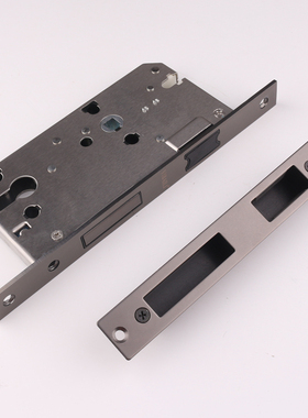 金色磁吸静音锁体黑色7255不锈钢欧标单舌双舌青古铜超静音锁体