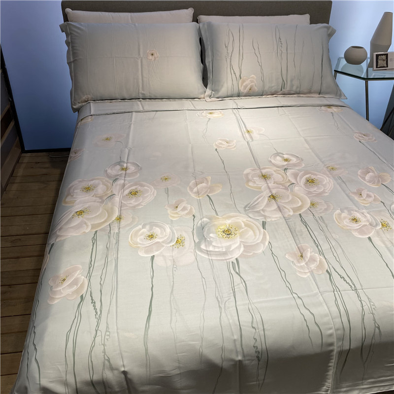 夏季60支兰精天丝单件床单丝滑裸睡床罩天丝莱赛尔床笠1.5/1.8m