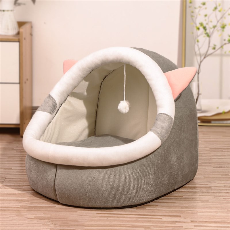 猫窝四季通用猫床半封闭式猫咪沙发冬季保暖安全感窝睡觉狗窝2546