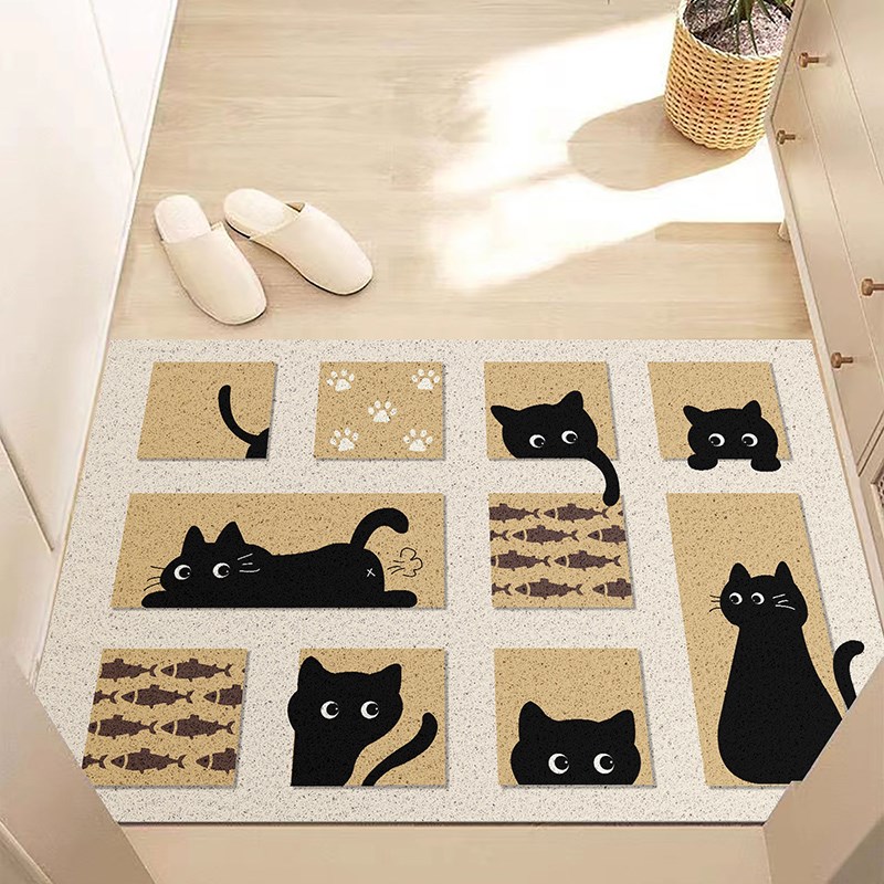 丝圈入户门地垫家用进门口脚垫加厚防滑刮泥除尘免洗耐脏垫可裁剪