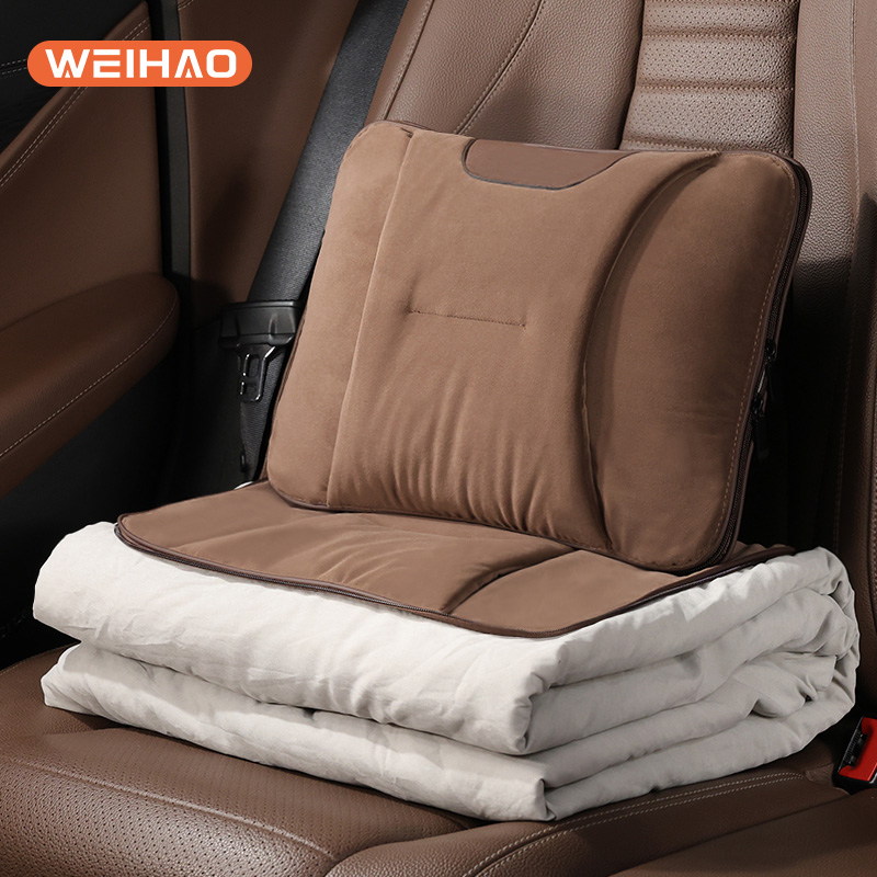 嬰兒絨汽車抱枕被腰靠被