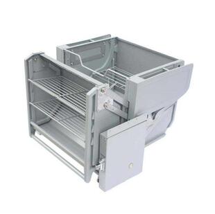 吊柜拉篮双体收纳得冰箱顶柜下拉篮厨房橱柜缓冲升降拉篮机下拉i.