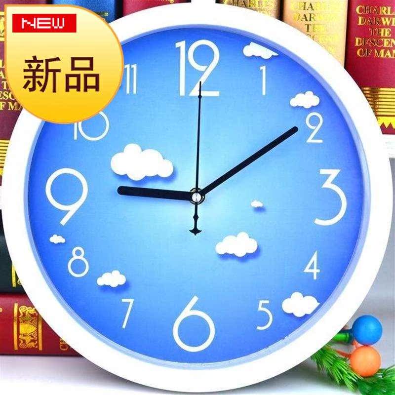 家用艺术时钟挂钟客厅创意大气挂表挂壁大号时尚数字时间四季l静-封面