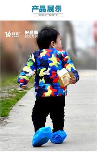 一次性鞋 脚套 套儿童中小学生户外宝宝小码 加厚塑料防水防滑防雨鞋