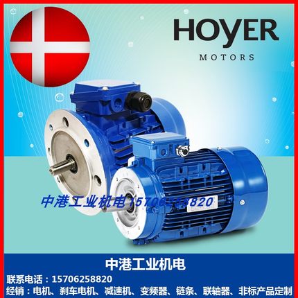 HOYER霍尔电机0.09 0.18 0.25 0.37 0.75 1.5 2.2 3 4 5.5 7.5KW