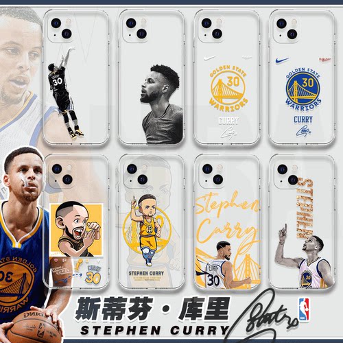 NBA库里30号适用苹果15promax手机壳软iphone14pro球队ip13球衣xr12xs金州勇士队11max球星7p8plus篮球6s套se